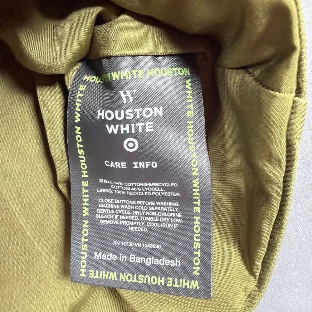 Houston White Mens XXL Olive Green Cotton  Chore Shacket Button Down Jacket - Picture 6 of 10